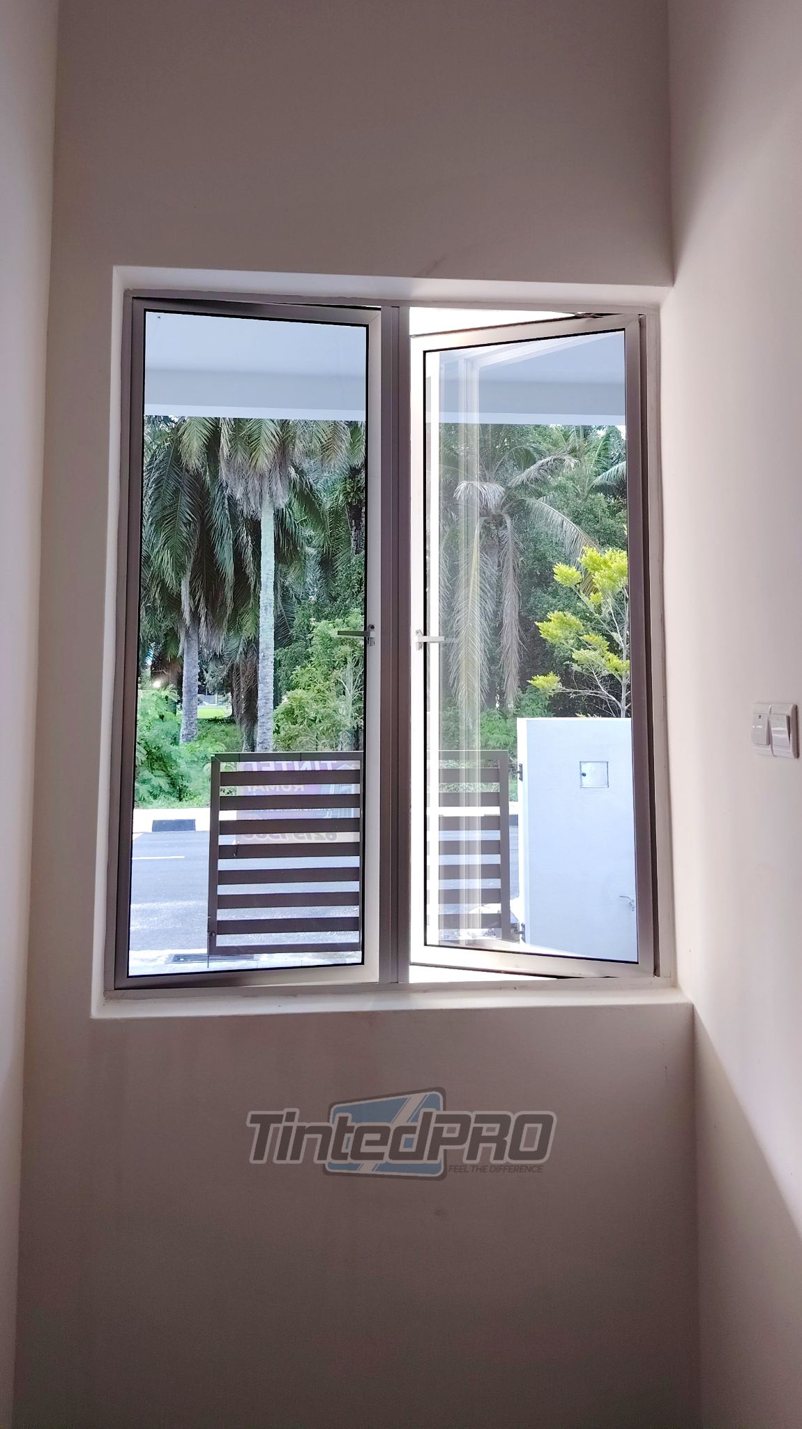 Pemasangan tinted rumah di Taman Damai Setia, Nibong Tebal, Pulau Pinang