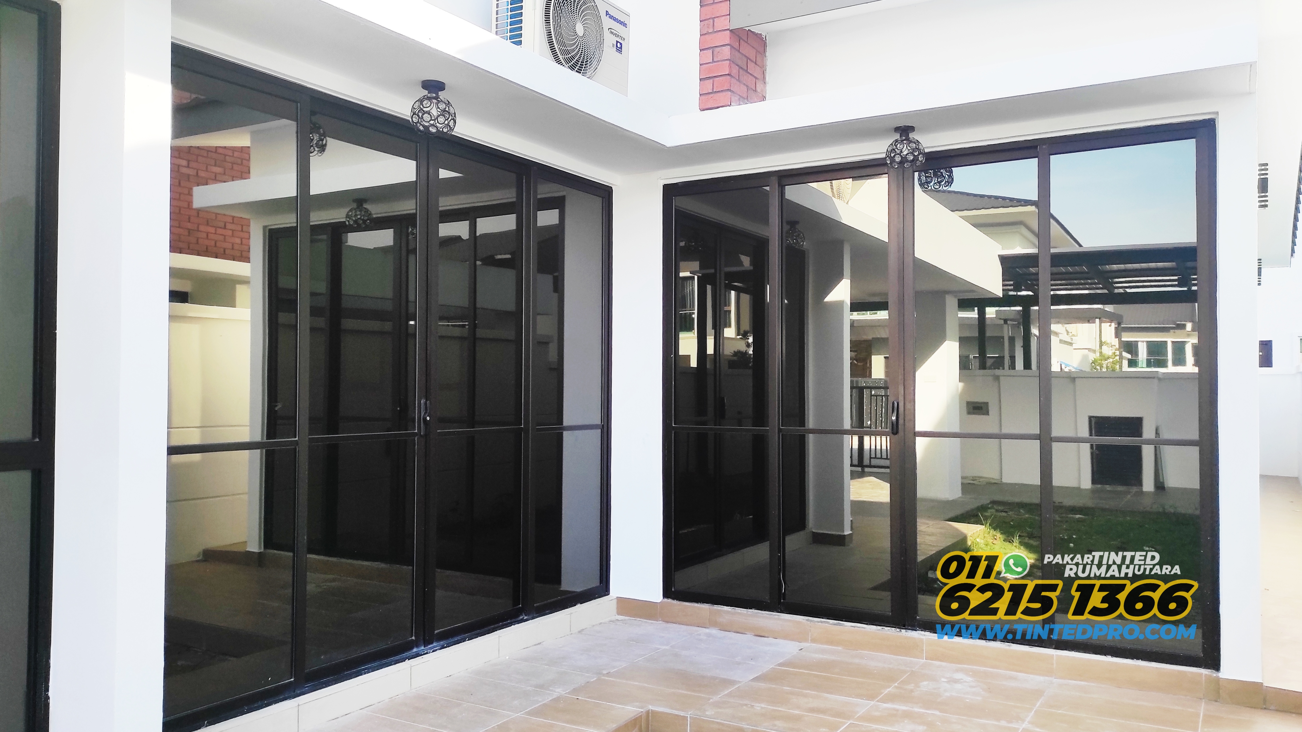 Pemasangan tinted rumah di Eco Residence Bertam, Kepala Batas, Pulau Pinang