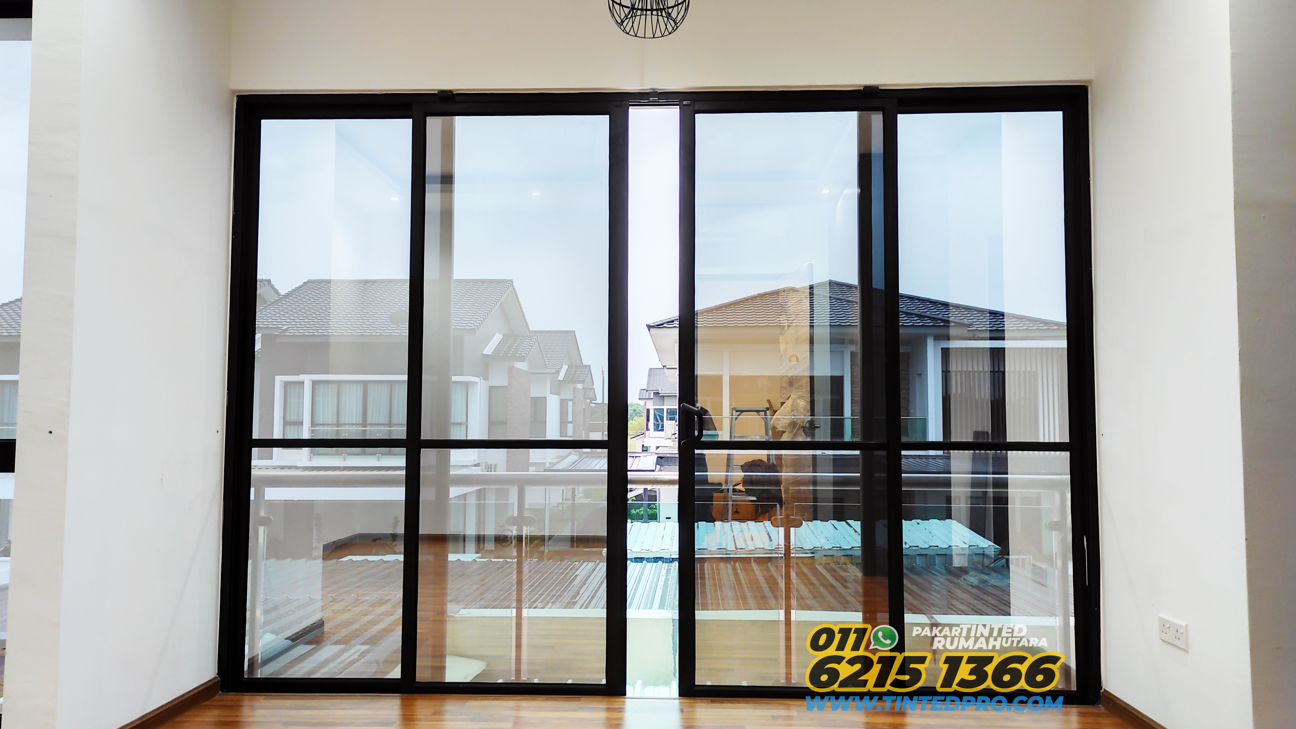 Pemasangan tinted rumah di Eco Residence Bertam, Kepala Batas, Pulau Pinang