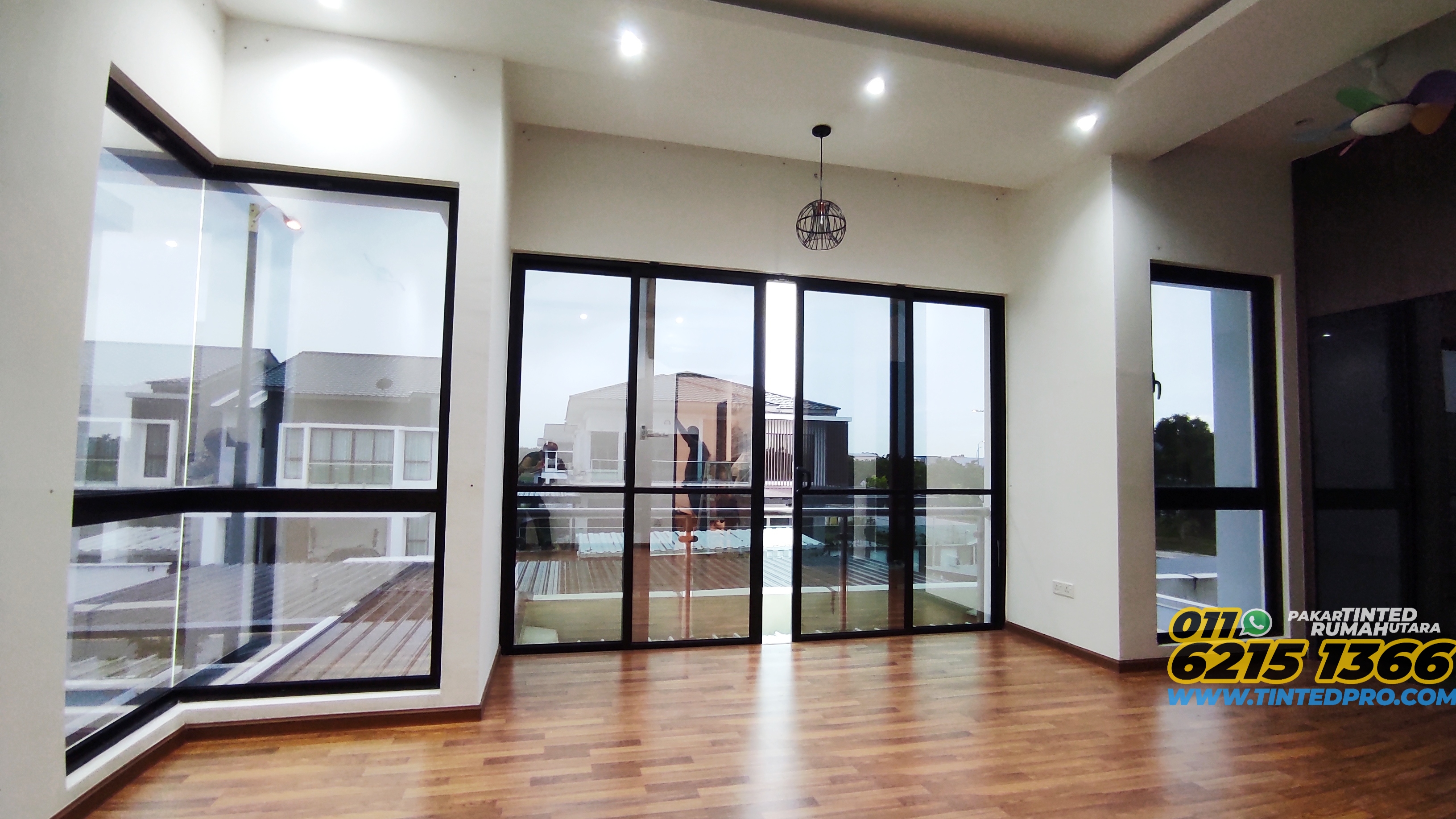 Pemasangan tinted rumah di Eco Residence Bertam, Kepala Batas, Pulau Pinang
