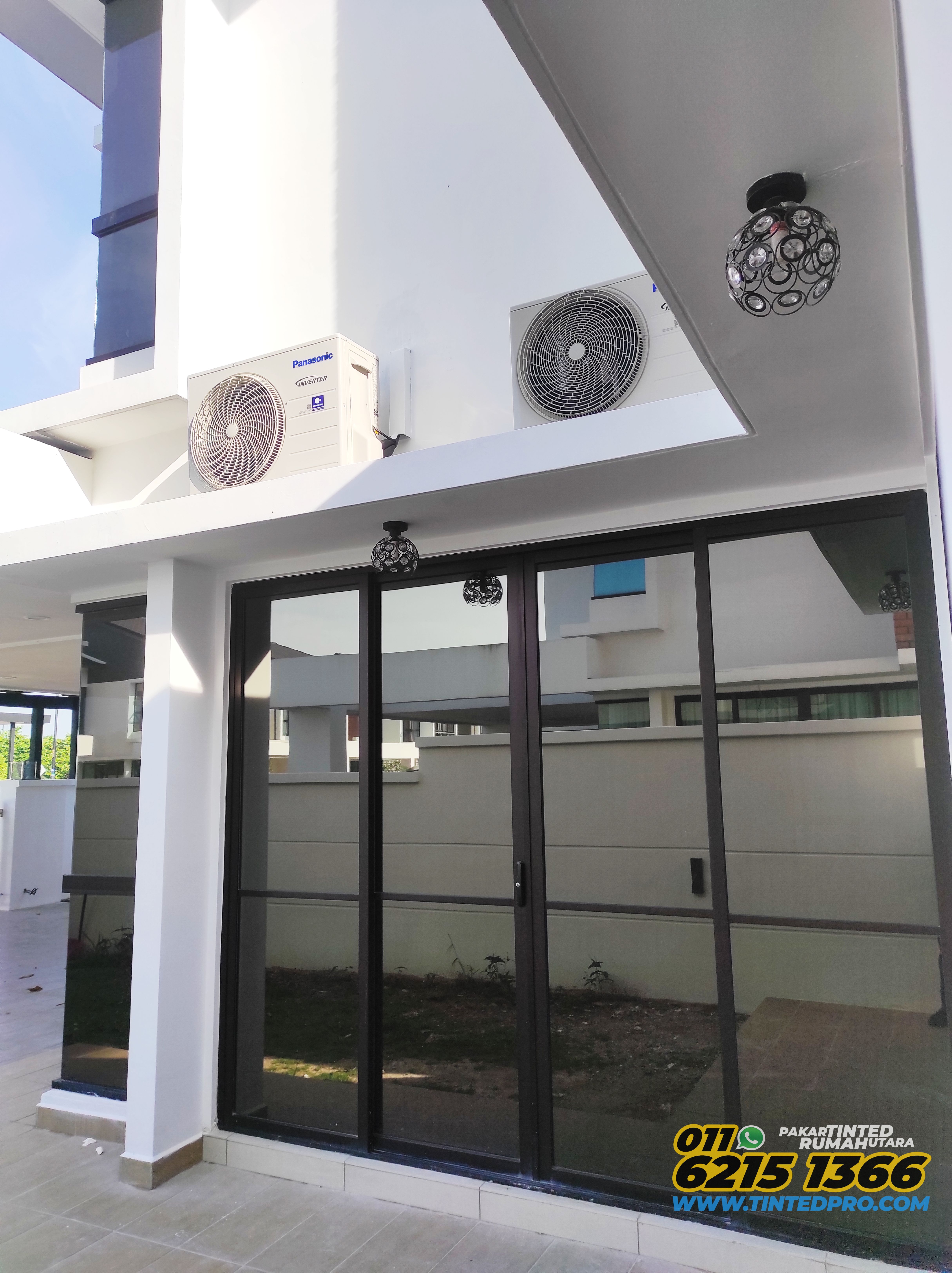 Pemasangan tinted rumah di Eco Residence Bertam, Kepala Batas, Pulau Pinang