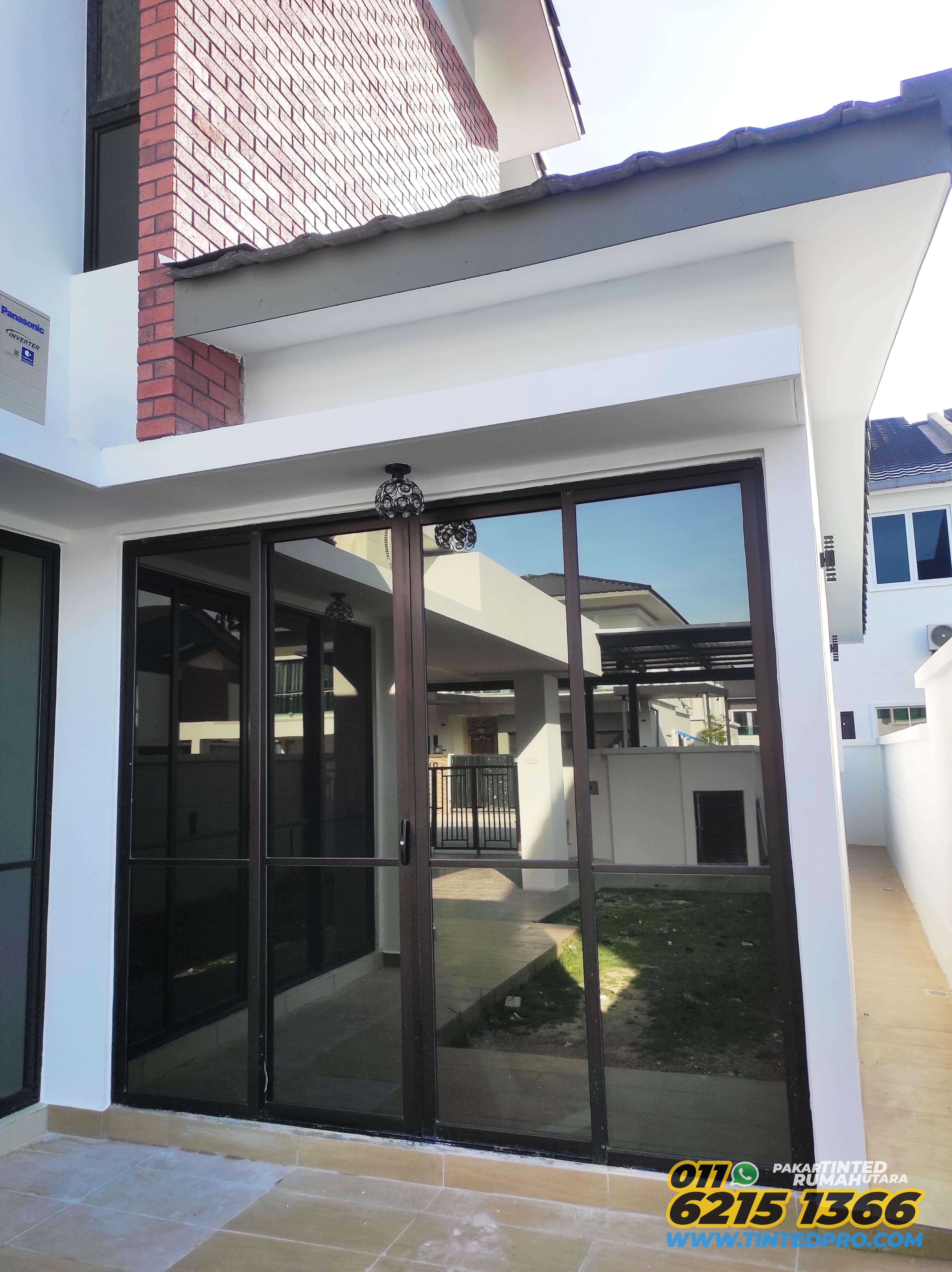 Pemasangan tinted rumah di Eco Residence Bertam, Kepala Batas, Pulau Pinang
