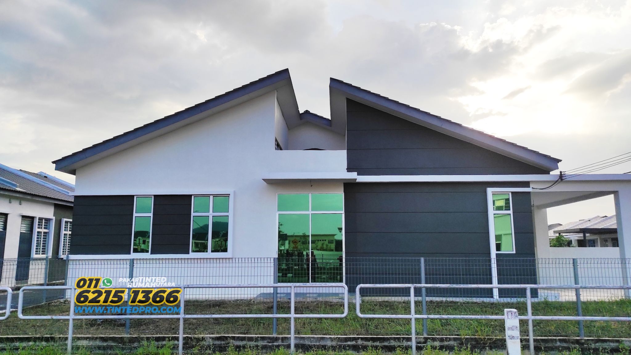 Tinted rumah Taman Kerian Putra, Parit Buntar, Perak