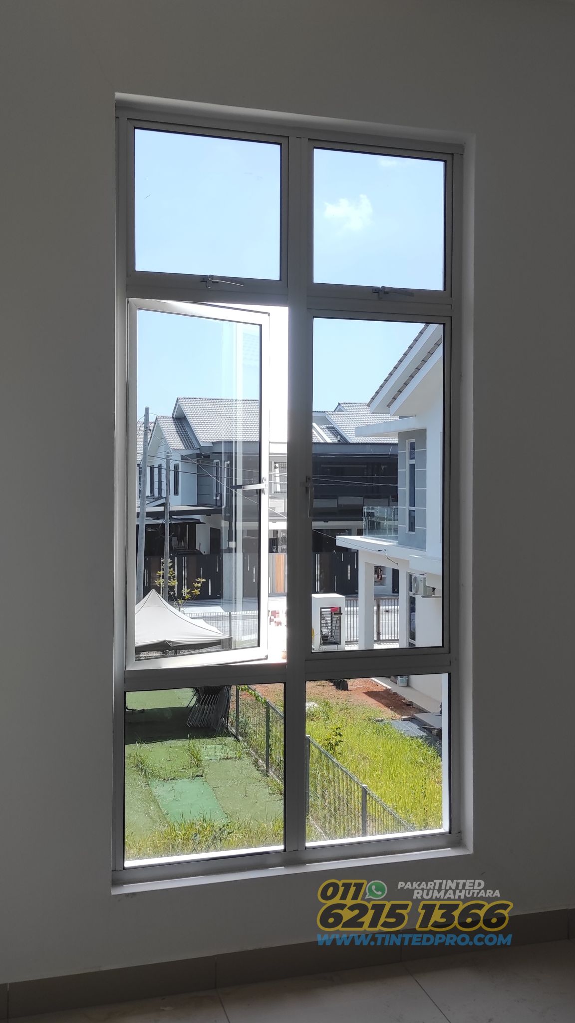 Pemasangan tinted rumah di Taman Kerian Putra, Parit Buntar, Perak