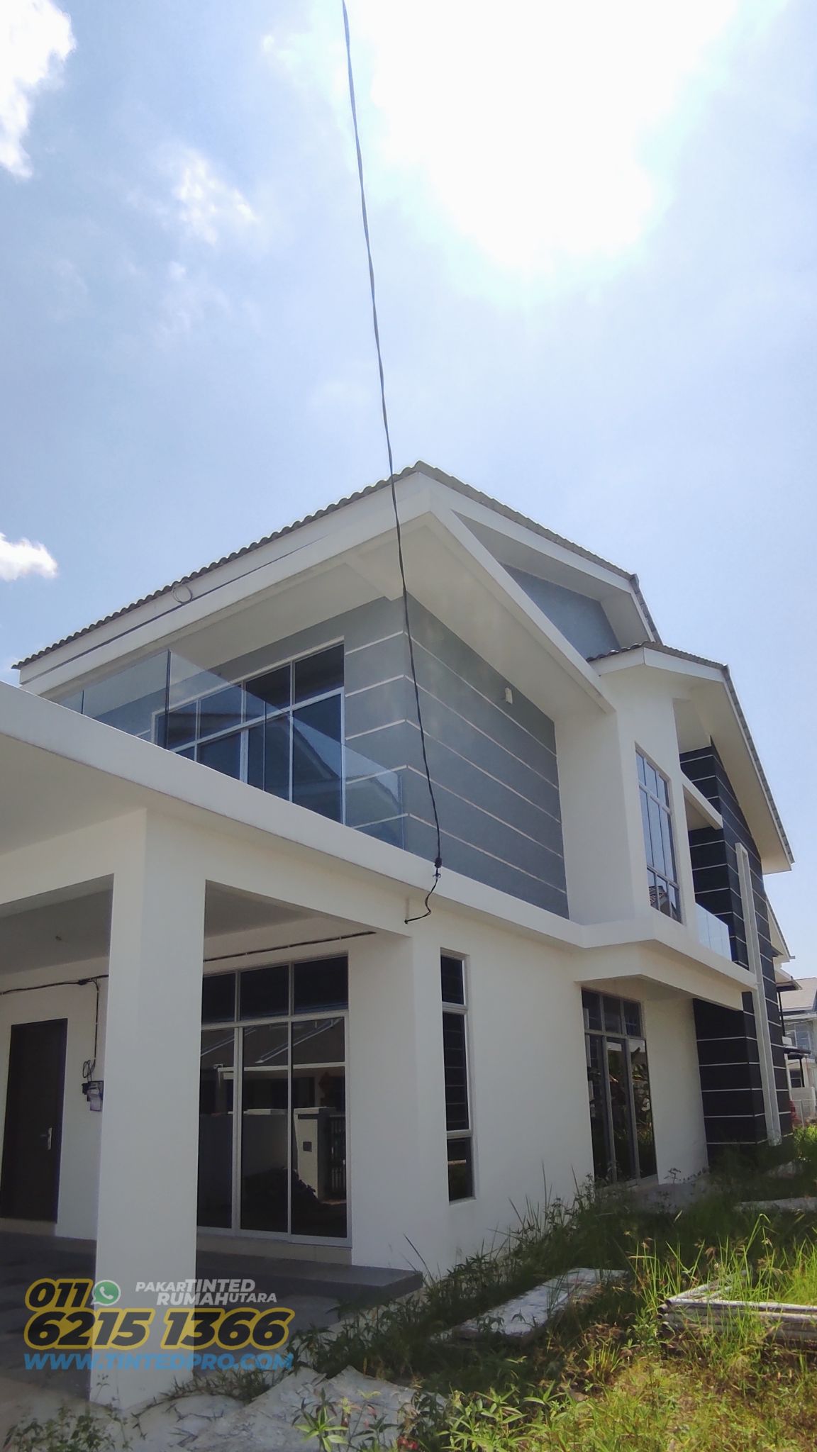 Pemasangan tinted rumah di Taman Kerian Putra, Parit Buntar, Perak