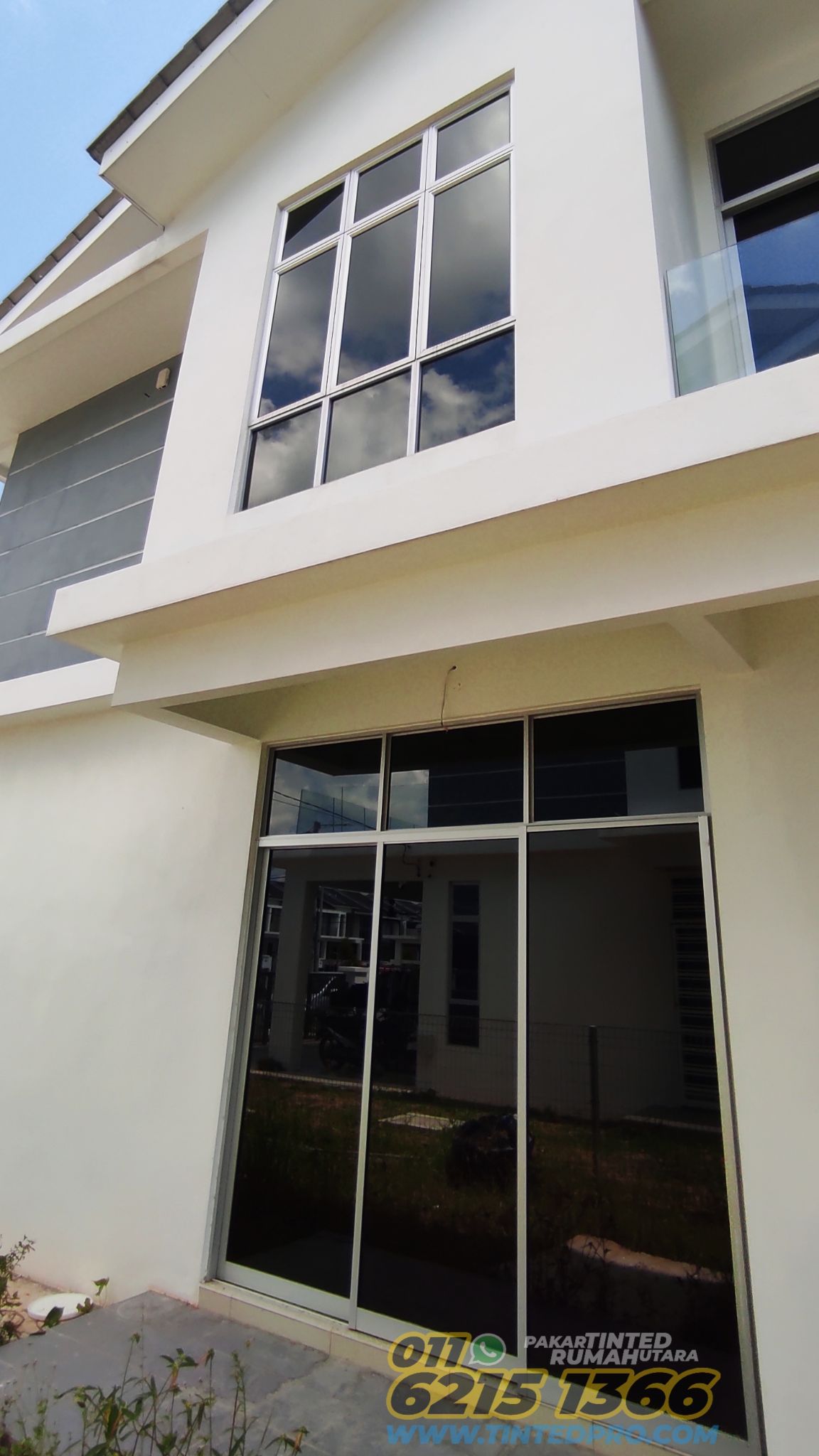 Pemasangan tinted rumah di Taman Kerian Putra, Parit Buntar, Perak
