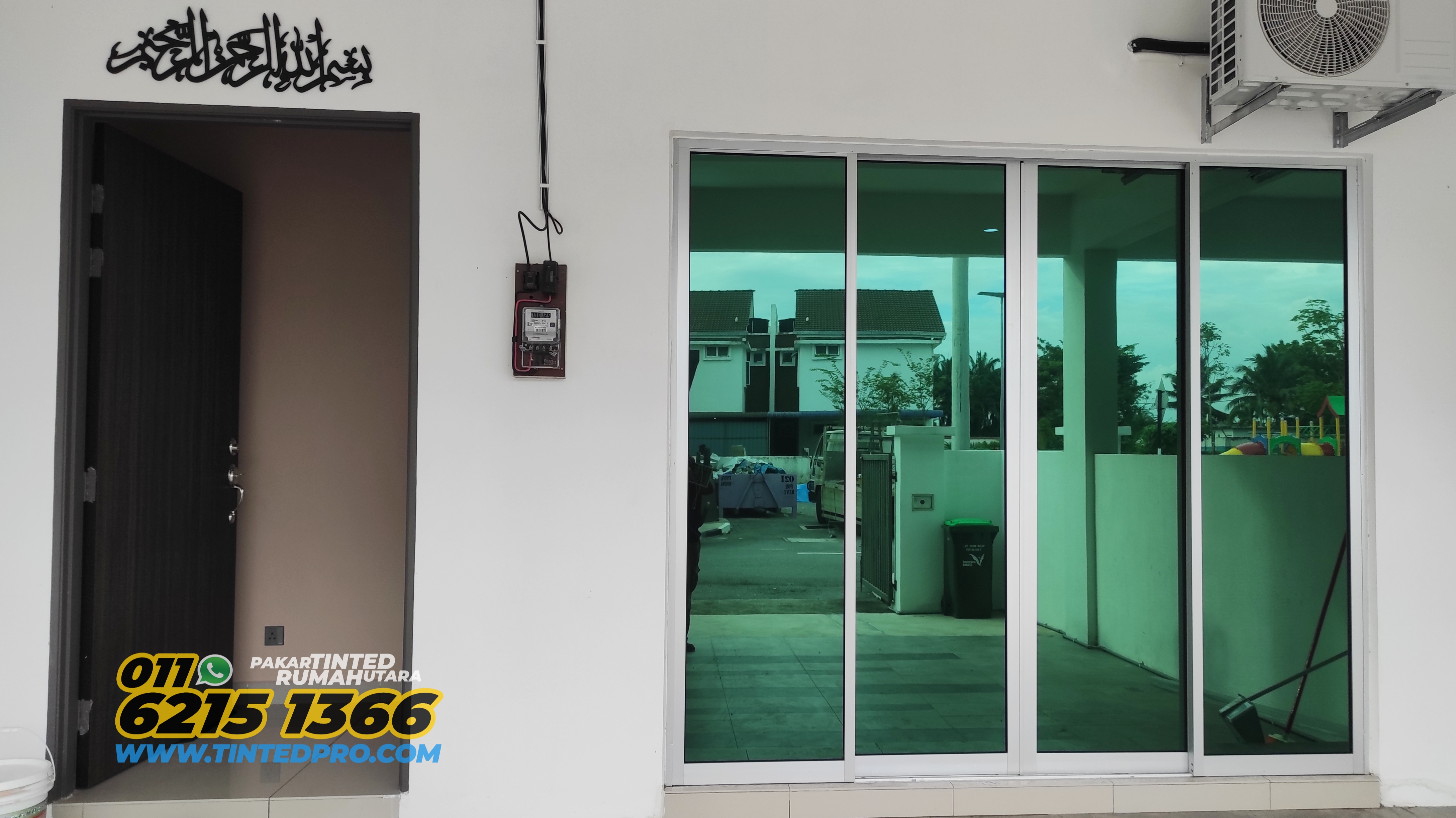 Pemasangan tinted rumah di Taman Kucai Indah 2, Lunas, Kedah