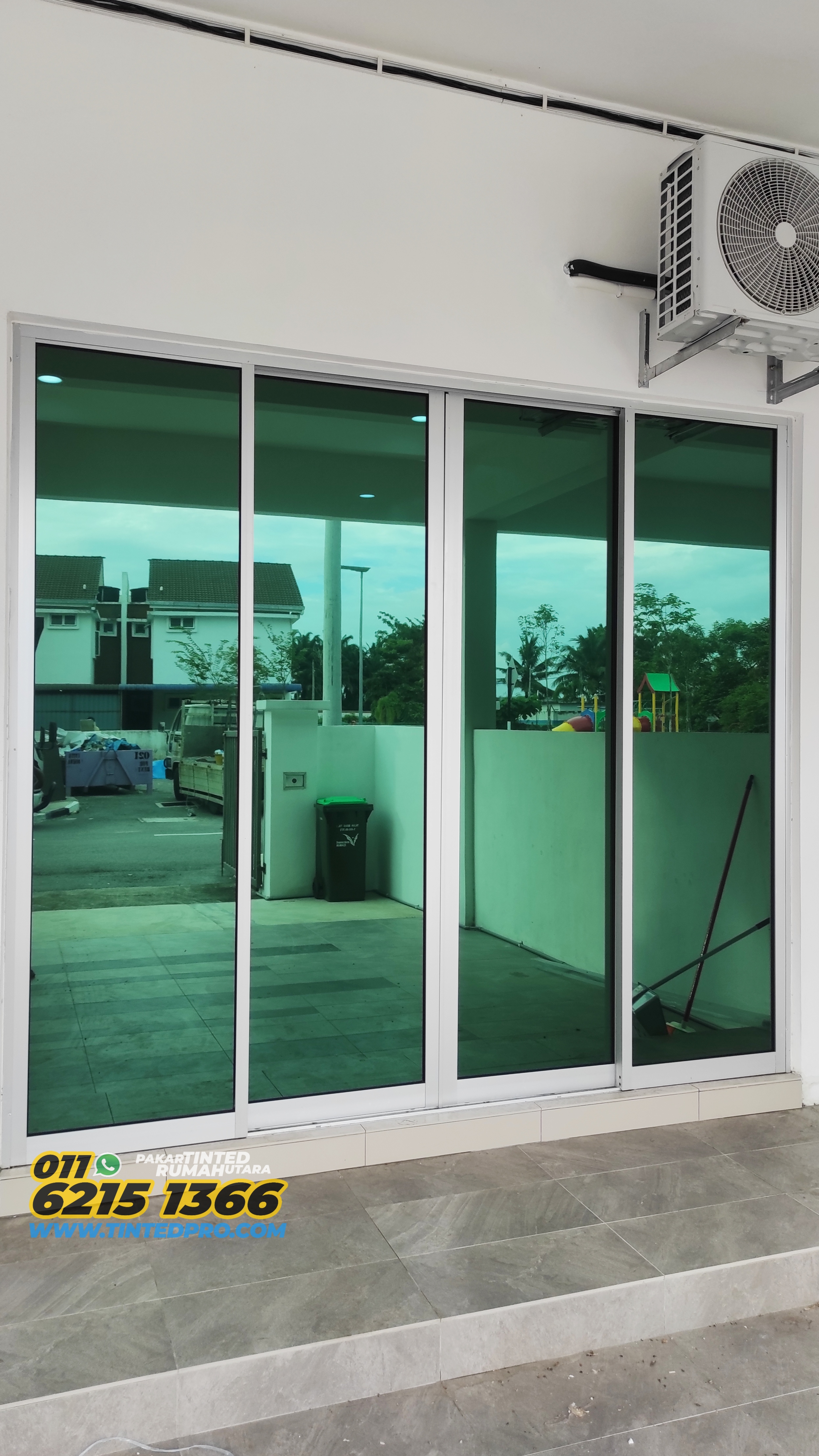 Pemasangan tinted rumah di Taman Kucai Indah 2, Lunas, Kedah