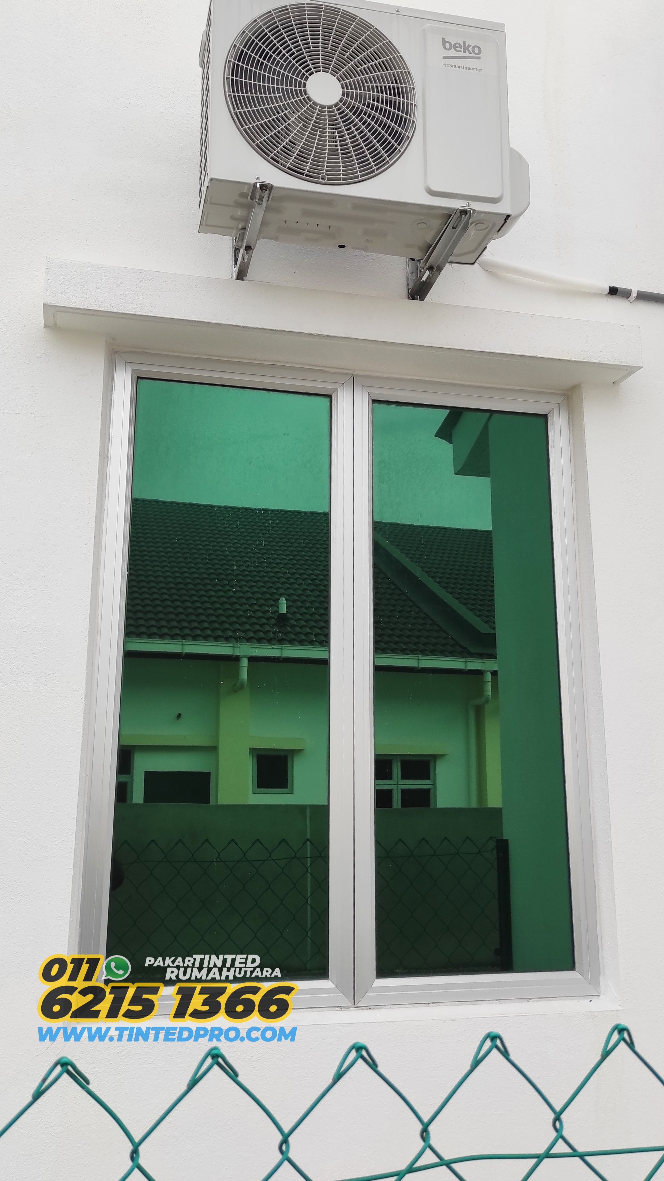 Pemasangan tinted rumah di Taman Kucai Indah 2, Lunas, Kedah
