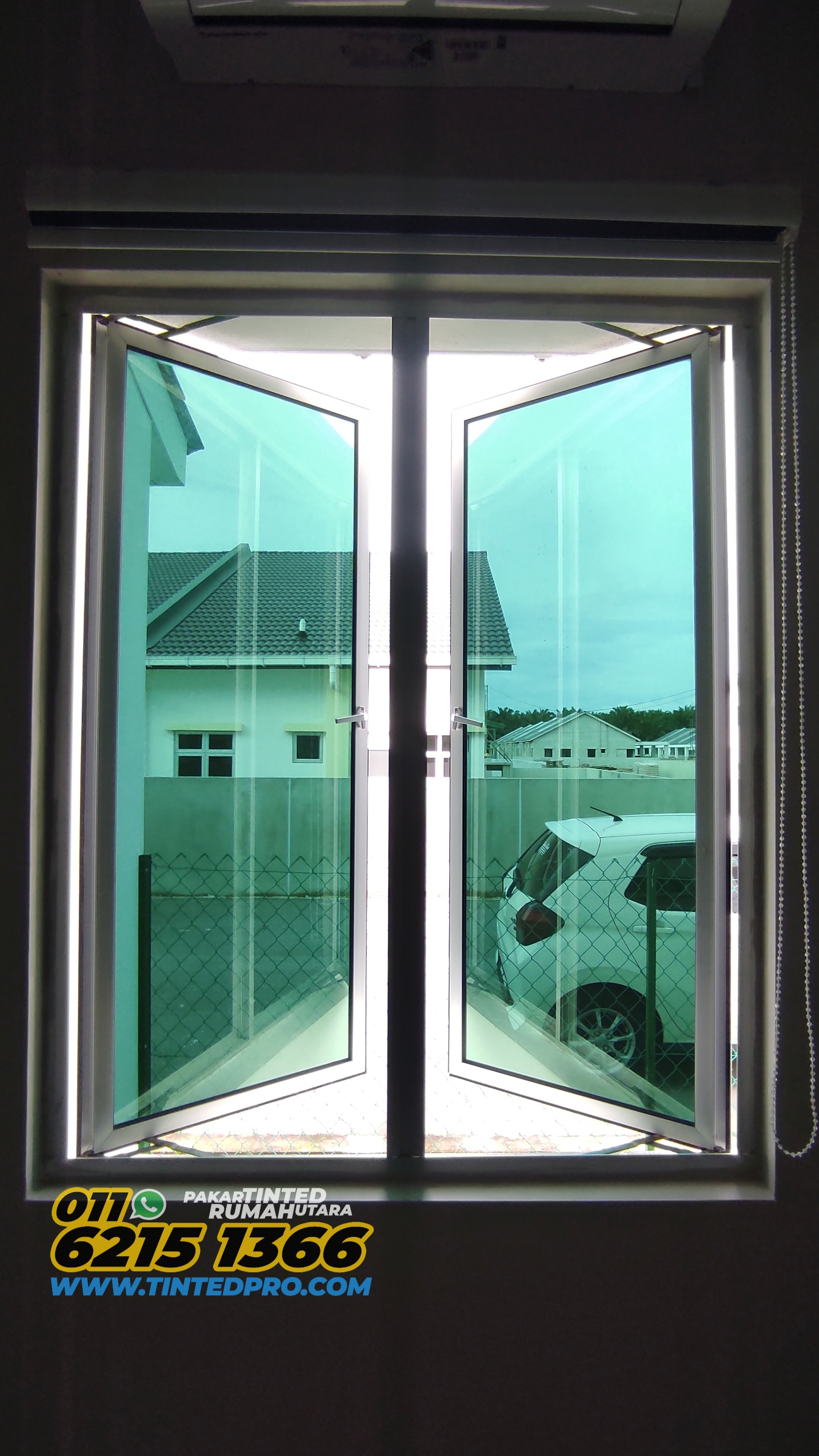 Pemasangan tinted rumah di Taman Kucai Indah 2, Lunas, Kedah