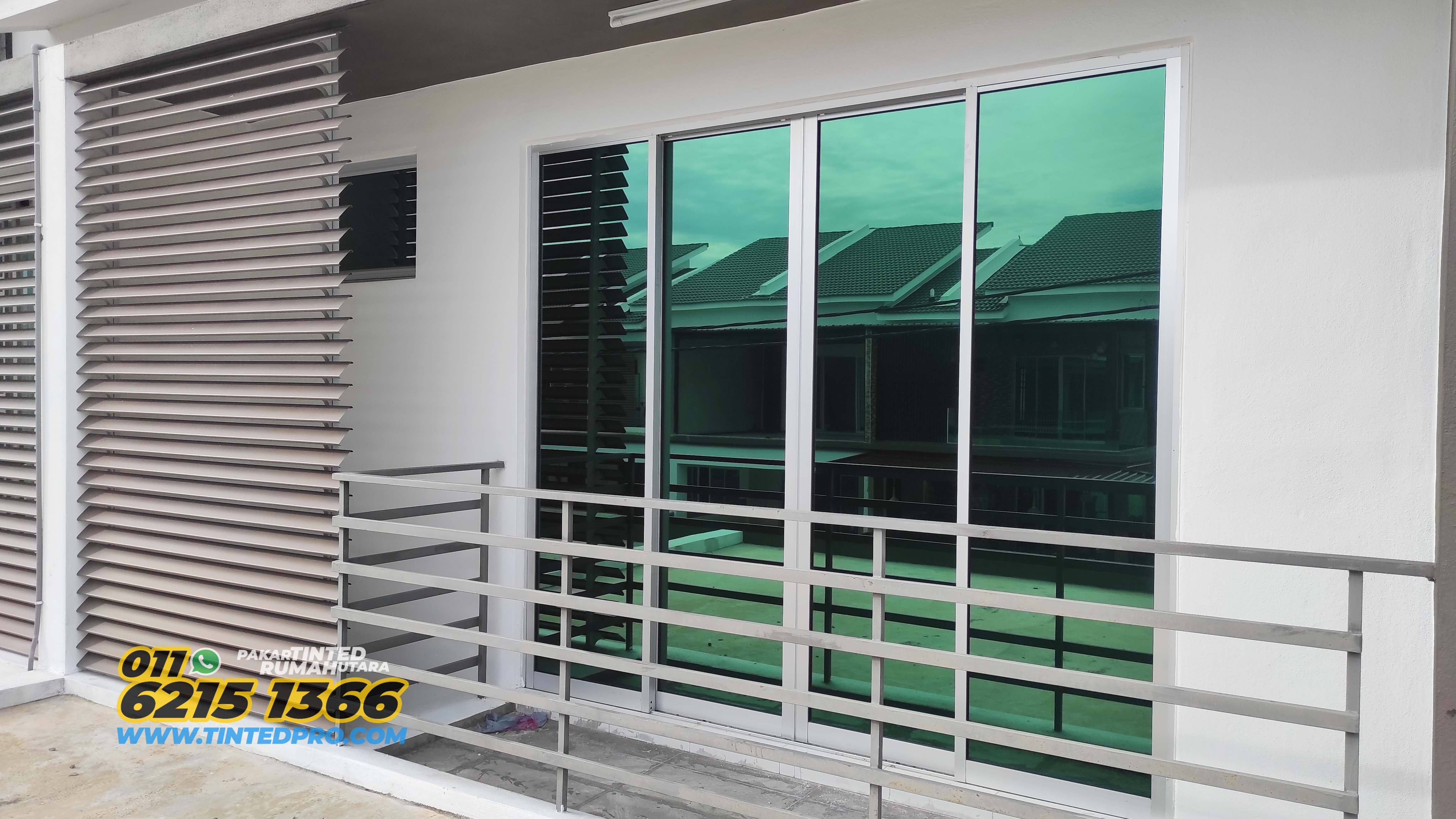 Pemasangan tinted rumah di Taman Kucai Indah 2, Lunas, Kedah