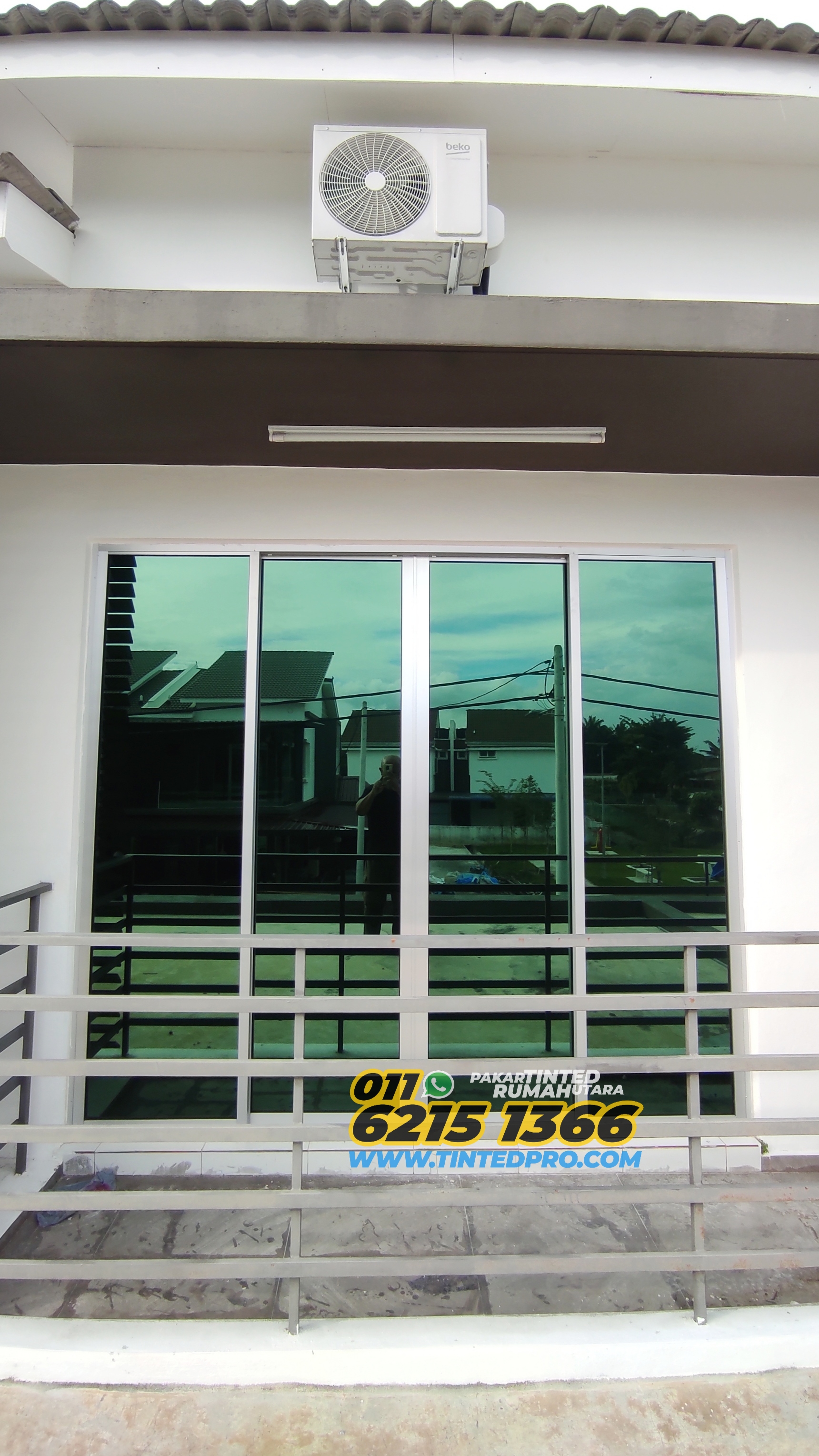 Pemasangan tinted rumah di Taman Kucai Indah 2, Lunas, Kedah