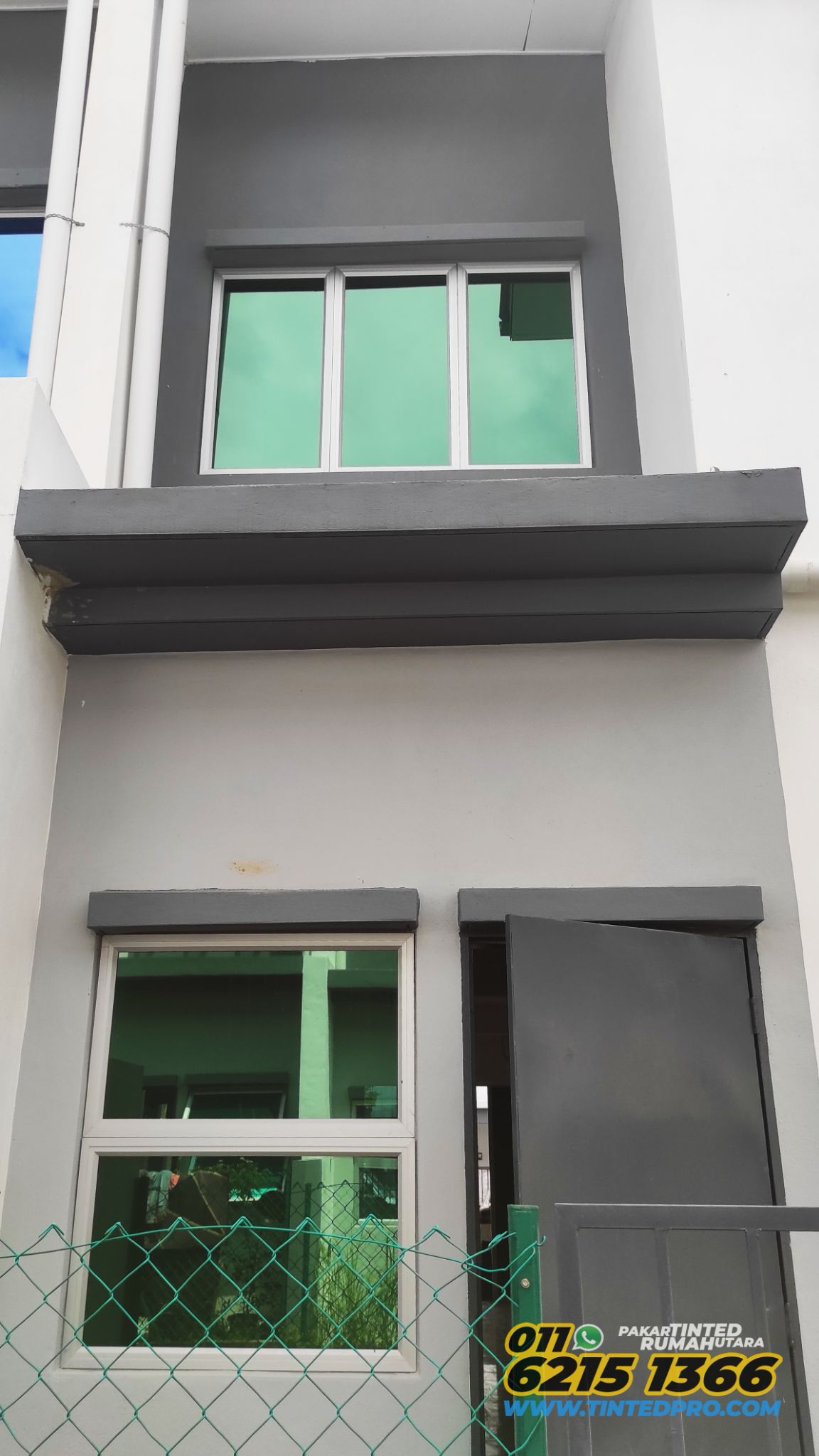 Pemasangan tinted rumah di residensi Pr1ma Junjong, Kulim, Kedah