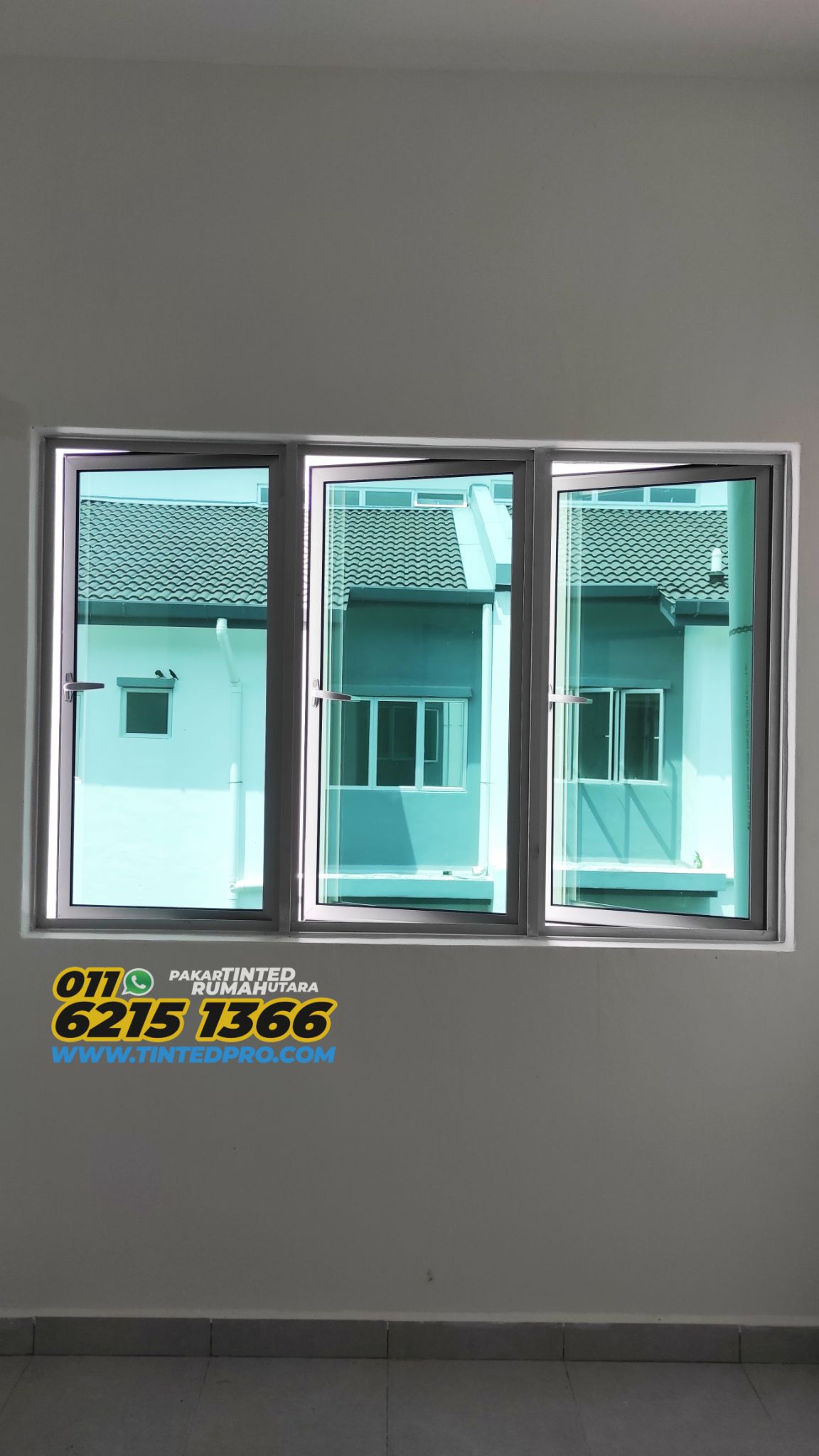 Pemasangan tinted rumah di residensi Pr1ma Junjong, Kulim, Kedah