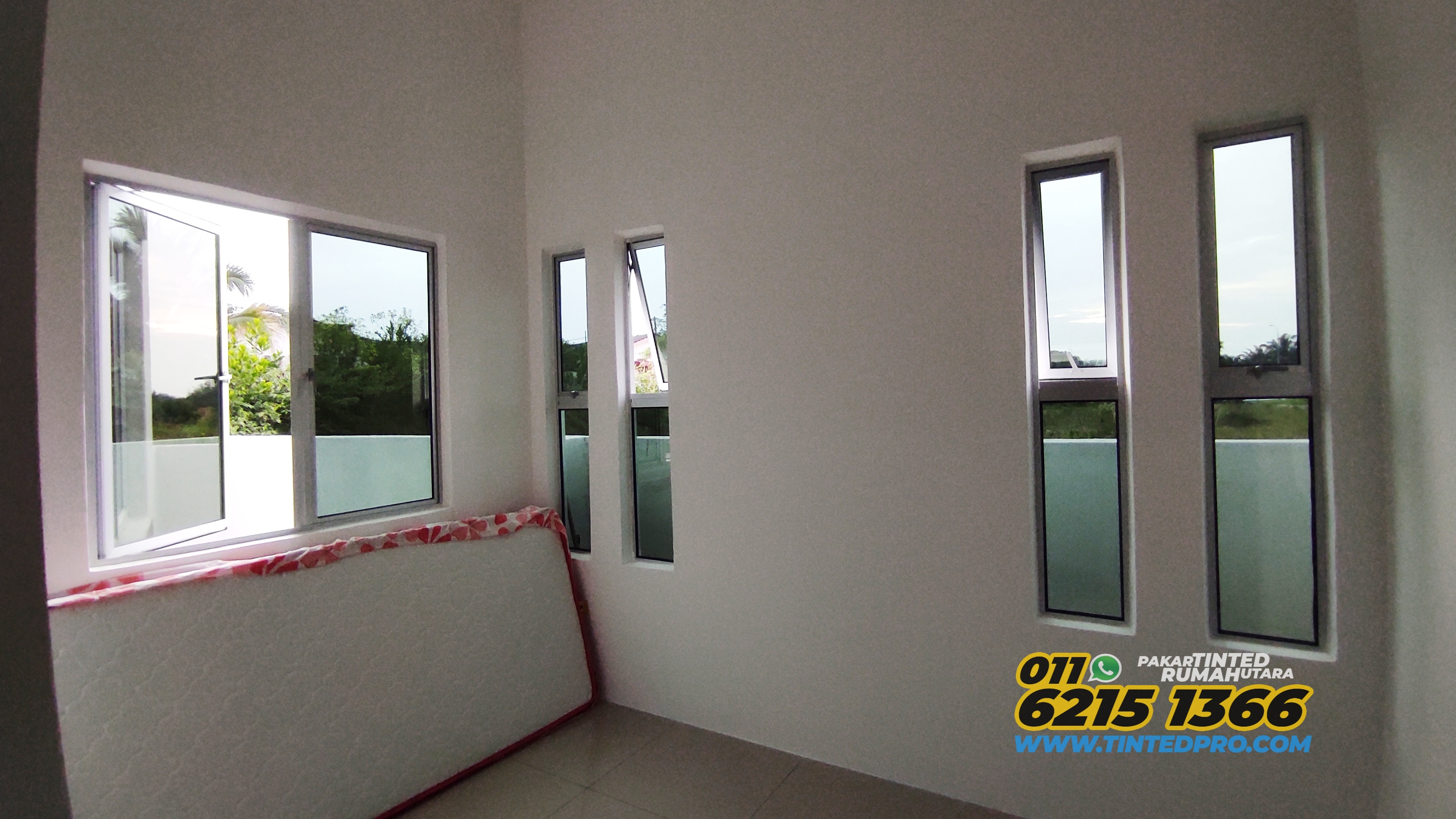 Pemasangan tinted rumah di Taman Semanggol Jati, Semanggol, Perak