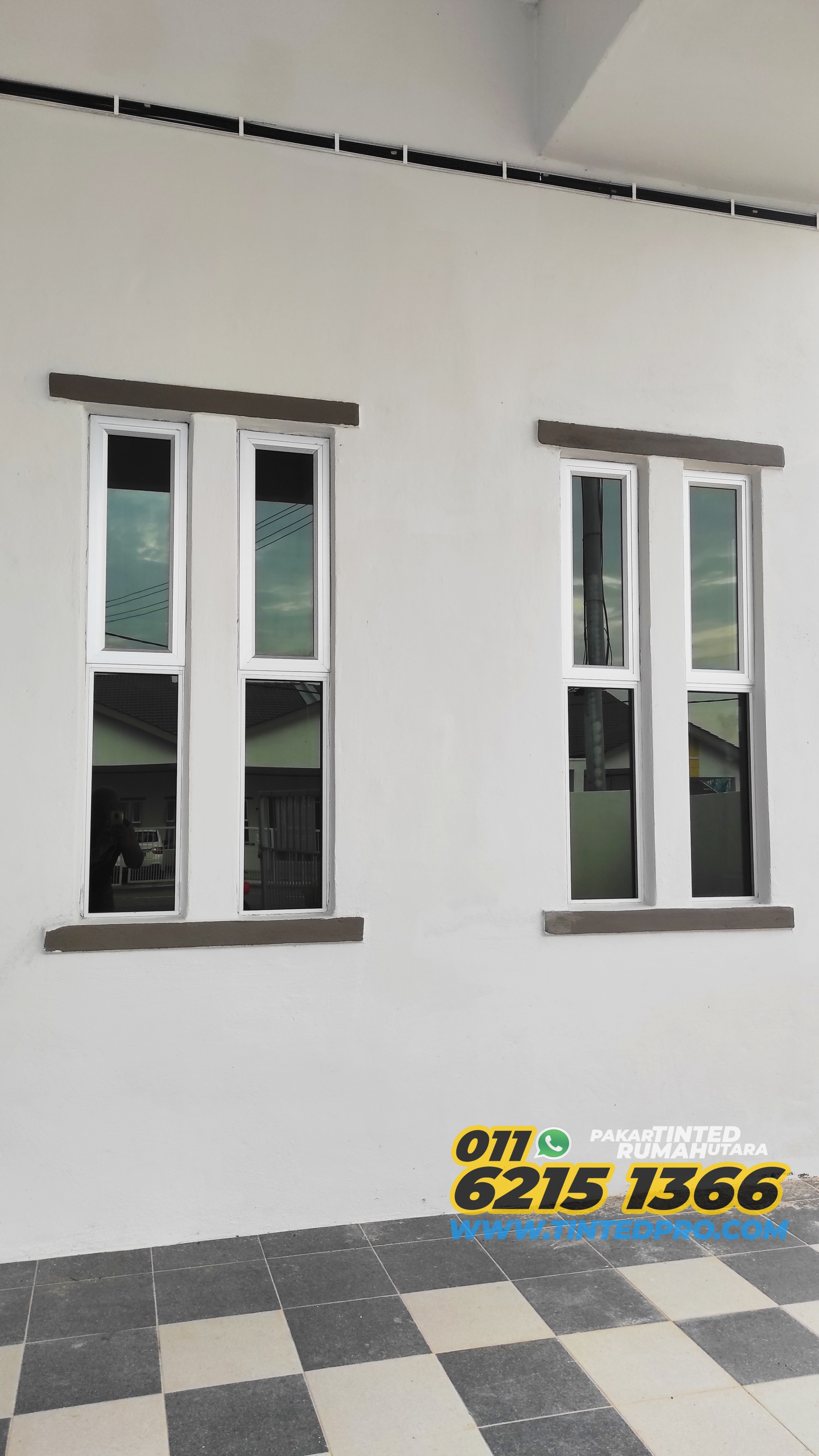 Pemasangan tinted rumah di Taman Semanggol Jati, Semanggol, Perak