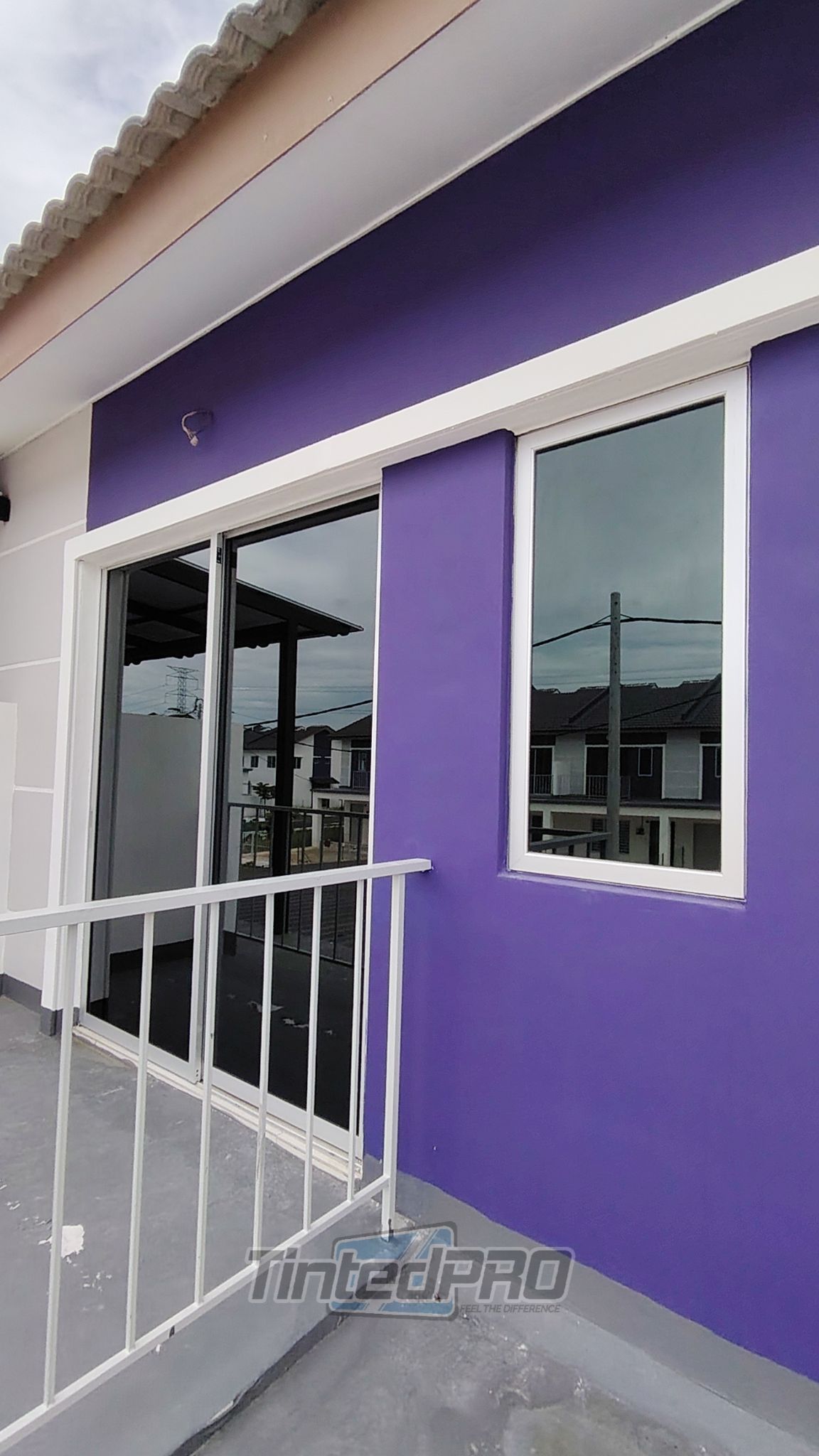 Pemasangan tinted rumah di Taman Sena Utama (Scientex), Sungai Dua, Pulau Pinang