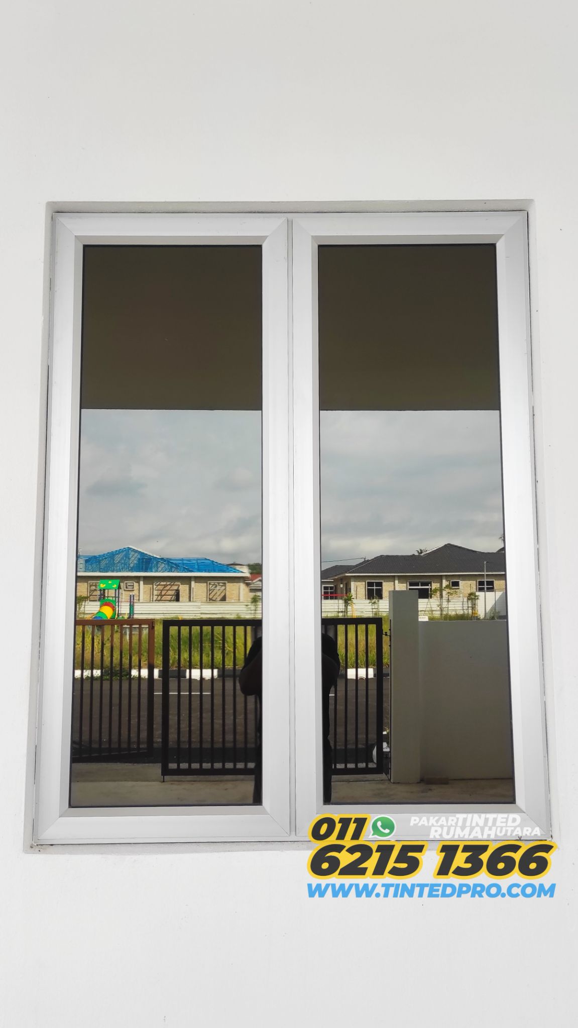 Pemasangan tinted rumah di Taman Seri Mutiara, Bandar Baharu, Kedah
