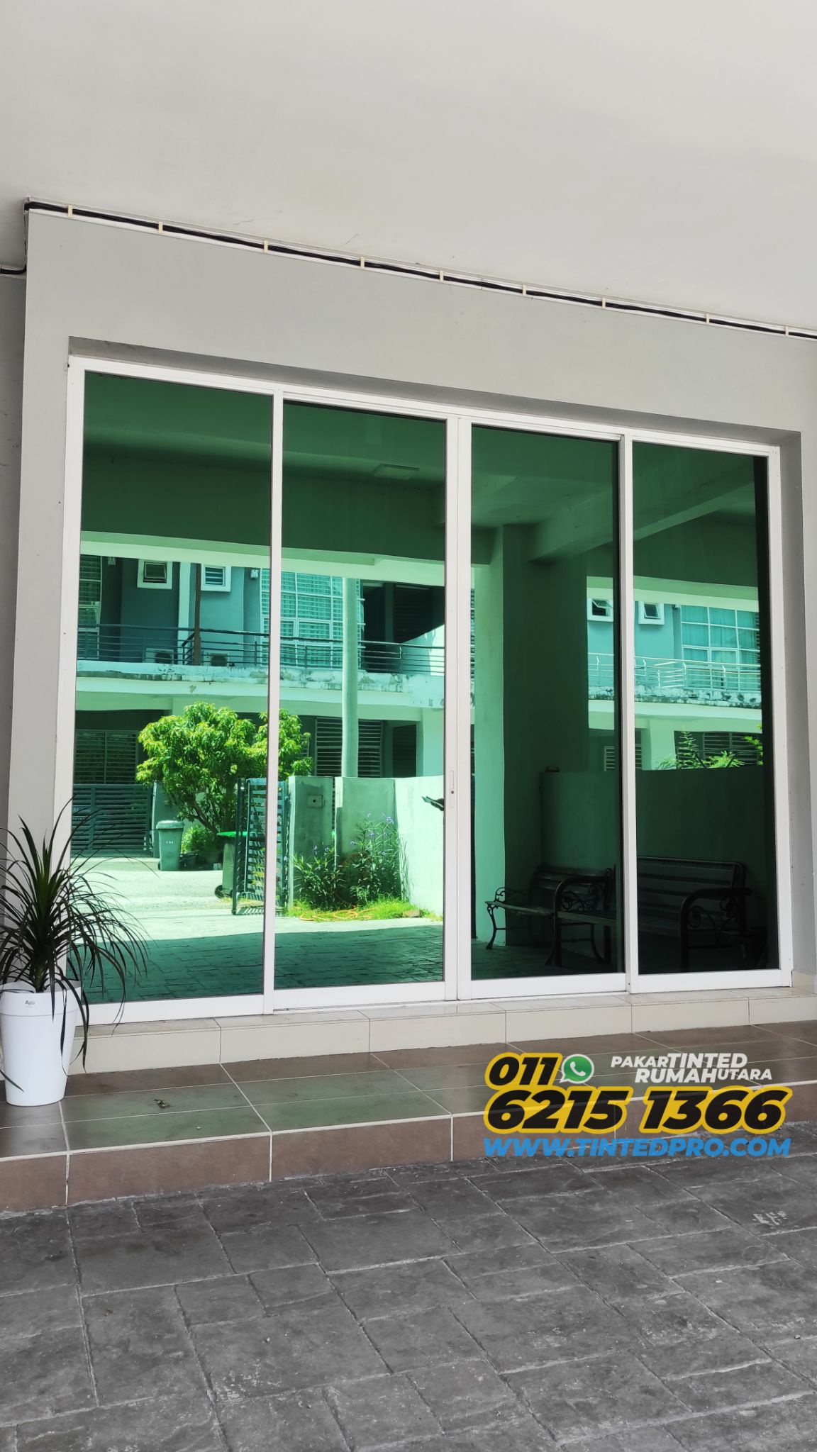 Pemasangan tinted rumah di SP Saujana, Sungai Petani, Kedah