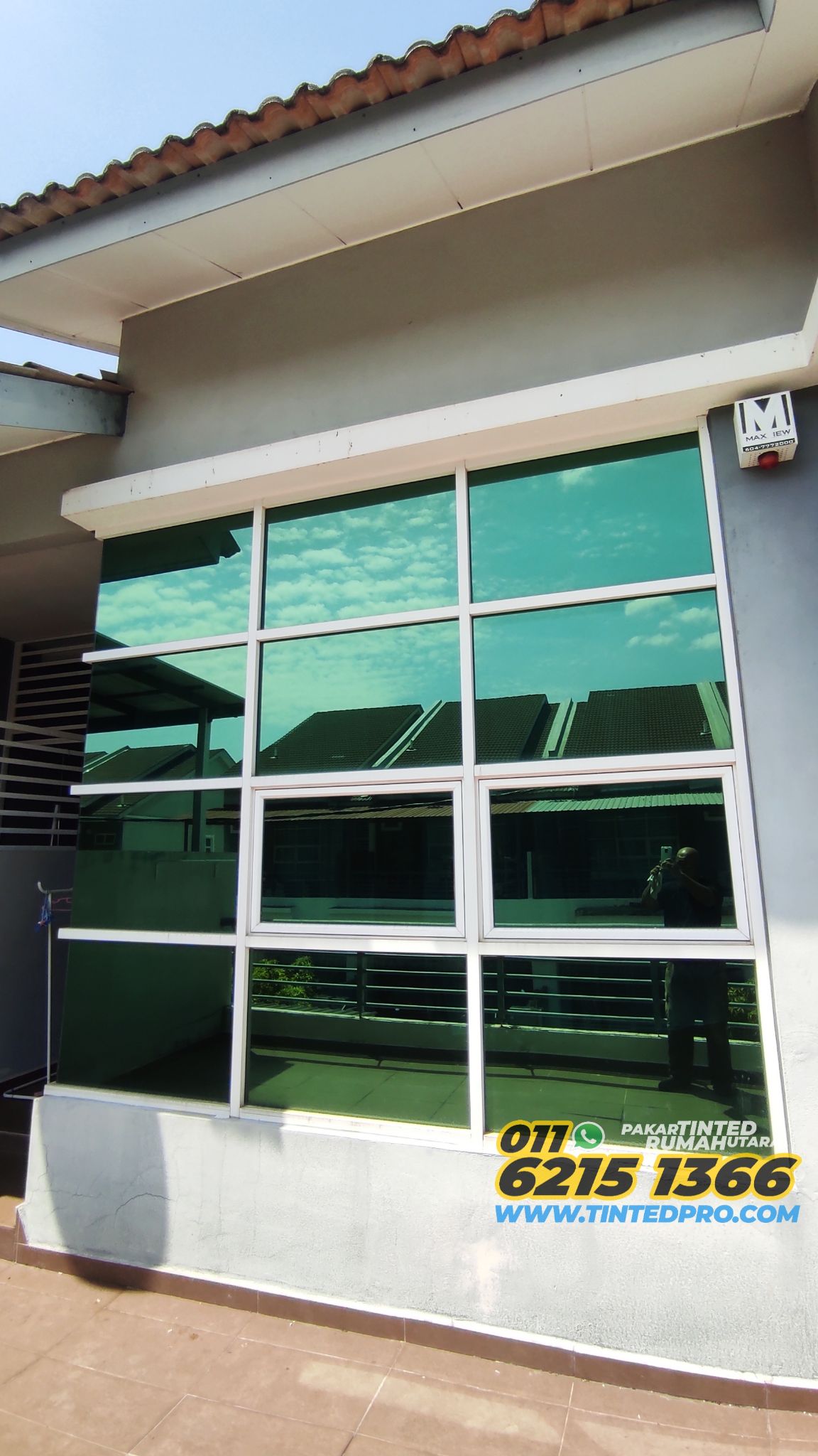Pemasangan tinted rumah di SP Saujana, Sungai Petani, Kedah