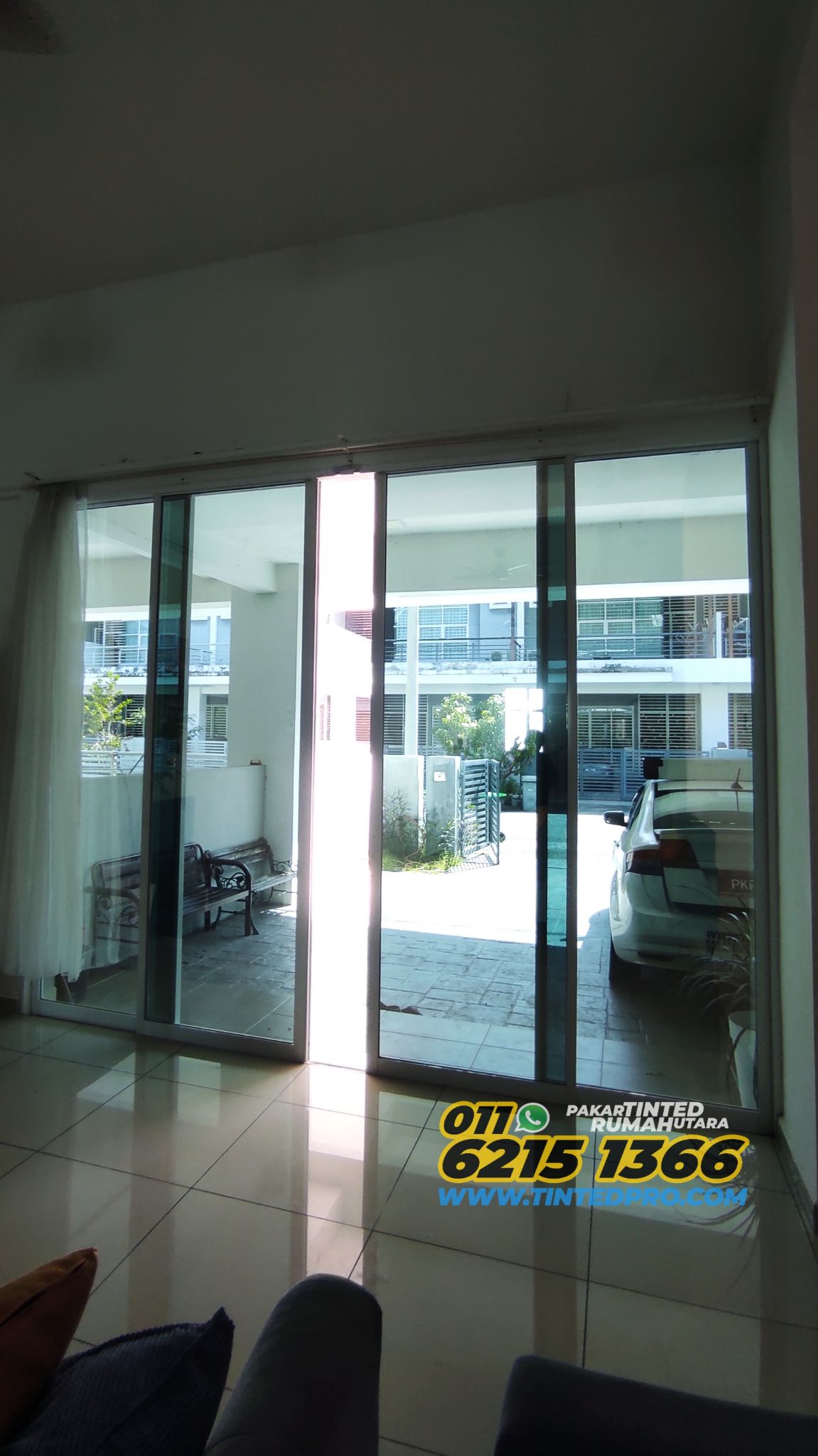 Pemasangan tinted rumah di SP Saujana, Sungai Petani, Kedah