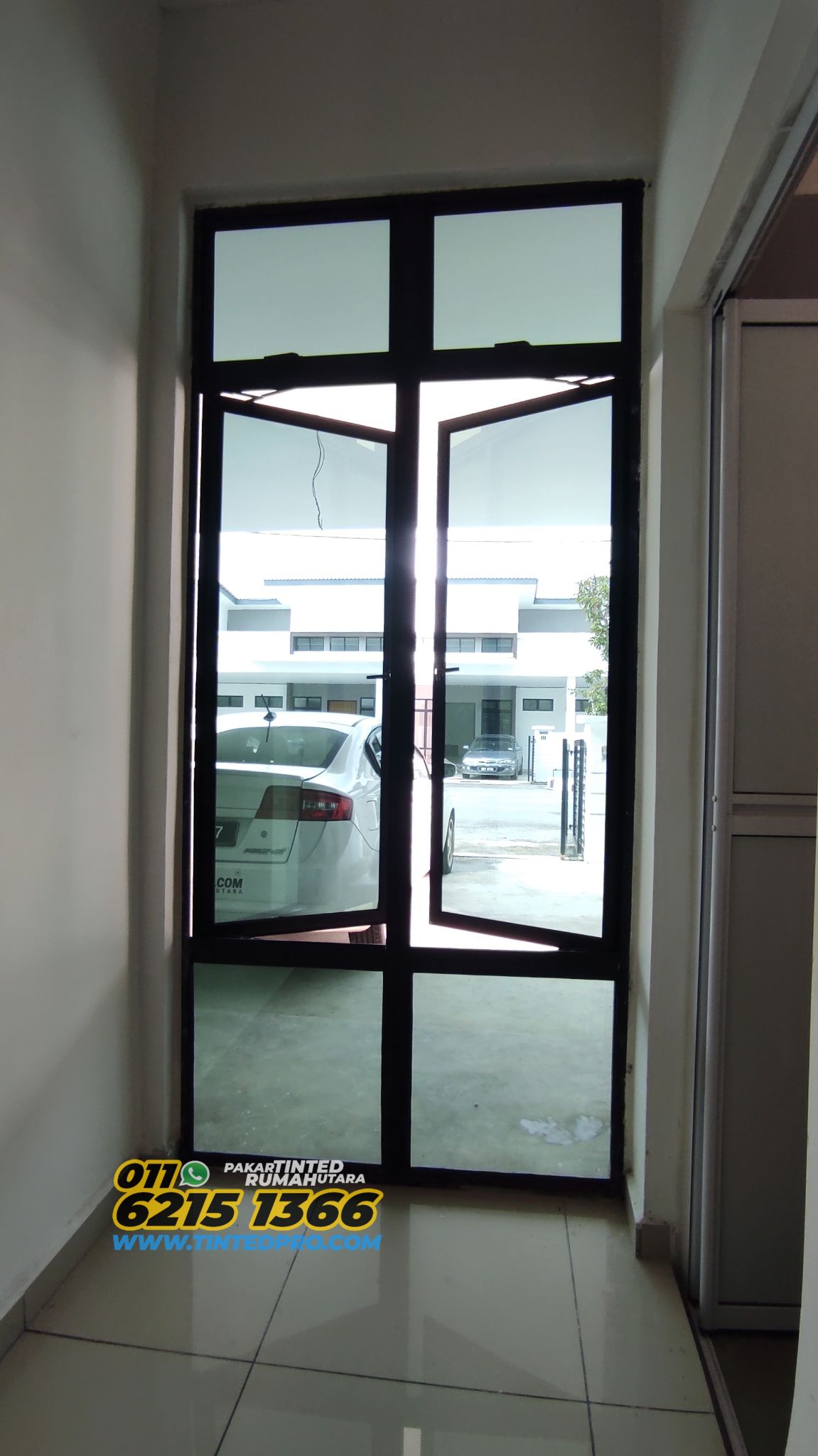 Pemasangan tinted rumah di Taman Ilmu, Nibong Tebal, Pulau Pinang