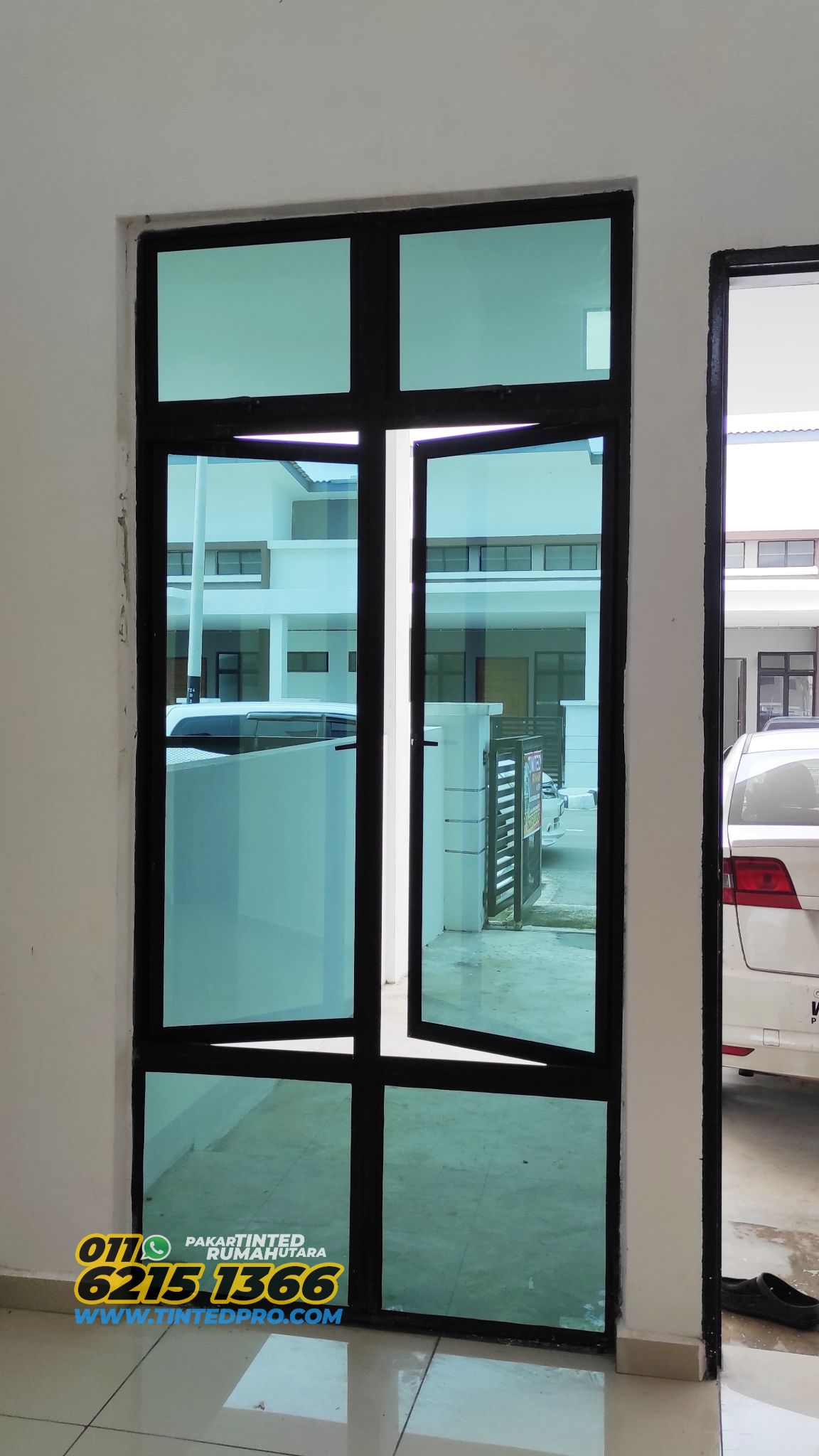 Pemasangan tinted rumah di Taman Ilmu, Nibong Tebal, Pulau Pinang