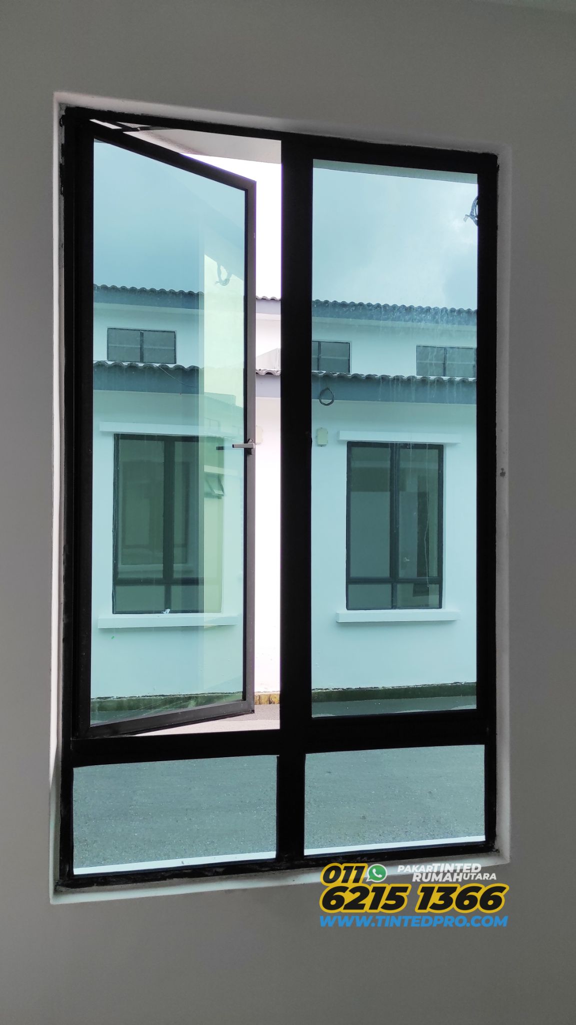 Pemasangan tinted rumah di Taman Ilmu, Nibong Tebal, Pulau Pinang