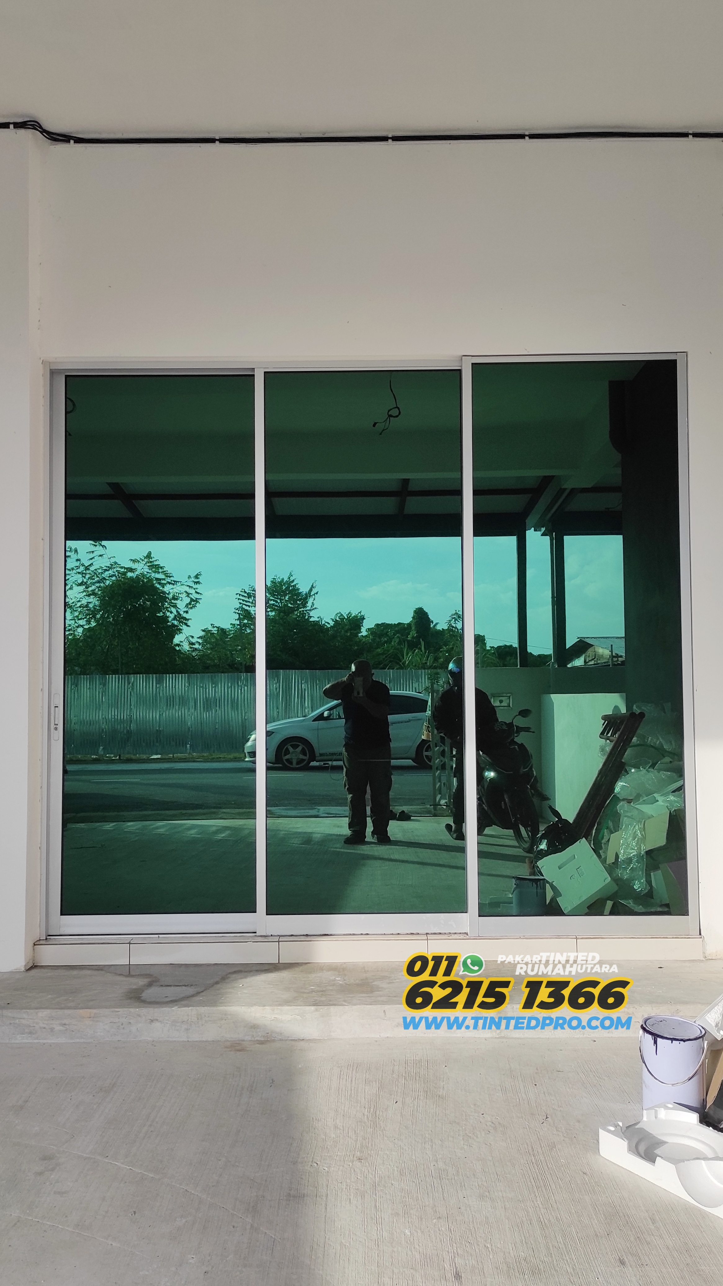 Pemasangan tinted rumah di Taman Tasek Palma, Simpang Ampat, Pulau Pinang