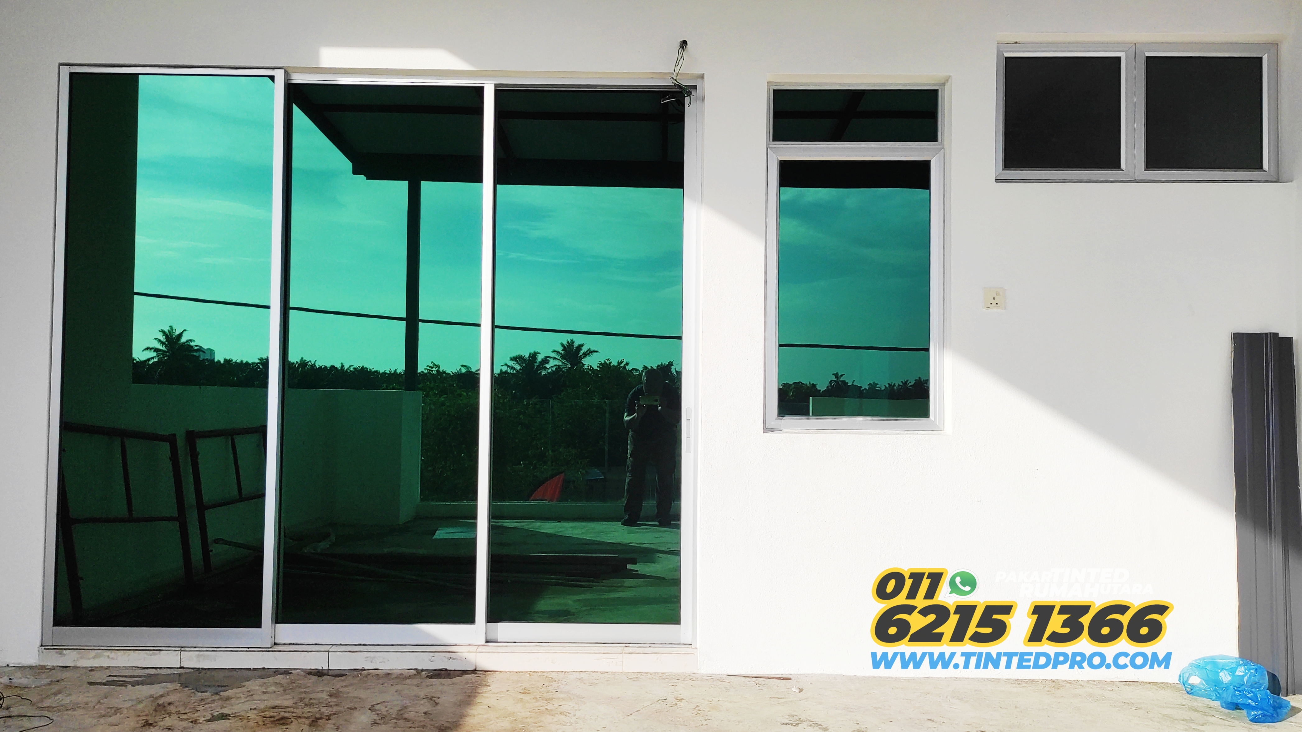 Pemasangan tinted rumah di Taman Tasek Palma, Simpang Ampat, Pulau Pinang