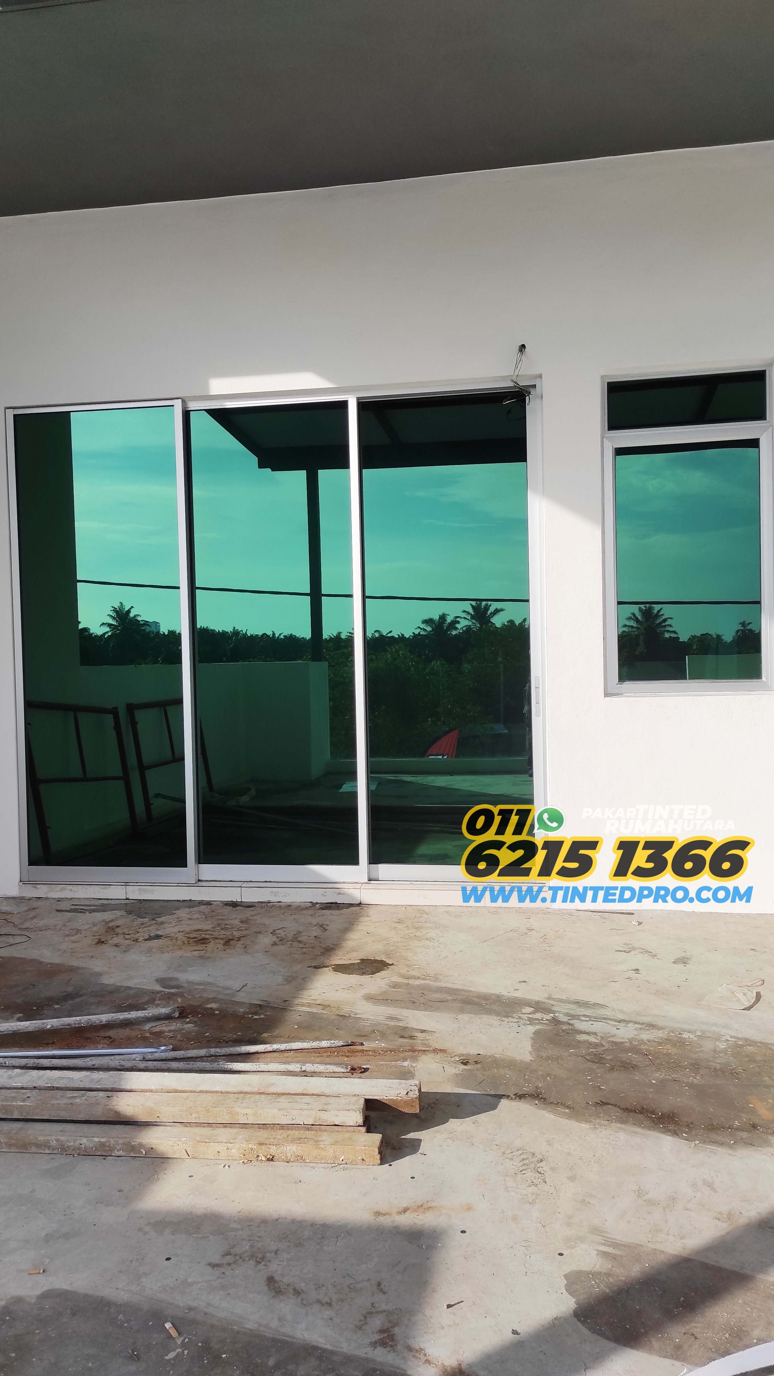 Pemasangan tinted rumah di Taman Tasek Palma, Simpang Ampat, Pulau Pinang